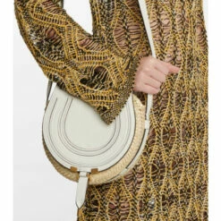 Chloé Marcie Small Raffia Crossbody Bag