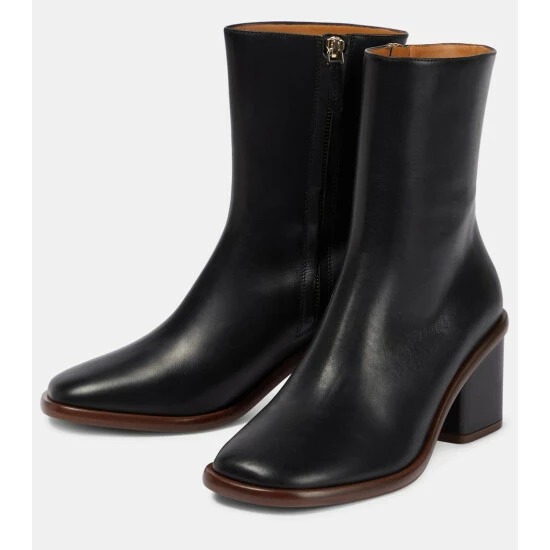 Chloé Meganne Leather Ankle Boots - Image 4
