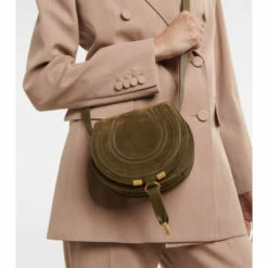 Chloé Marcie Small Suede Crossbody Bag