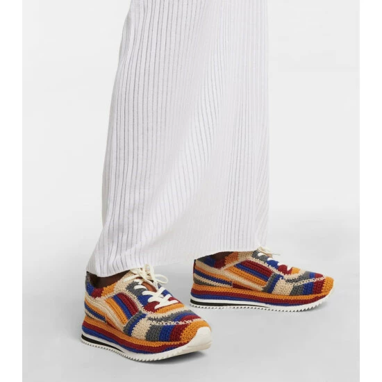 Chloé Myha Crocheted Sneakers - Image 3