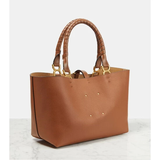 Chloé Marcie Small Leather Tote Bag - Image 3