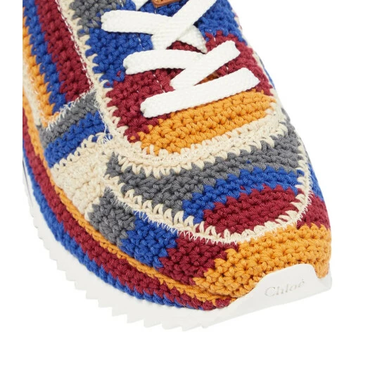 Chloé Myha Crocheted Sneakers - Image 5