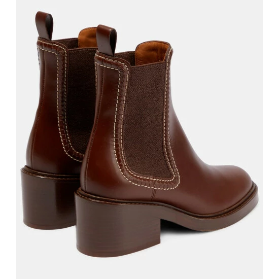 Chloé Mallo Leather Chelsea Boots - Image 2