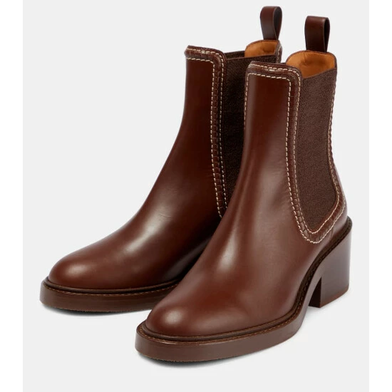 Chloé Mallo Leather Chelsea Boots - Image 4