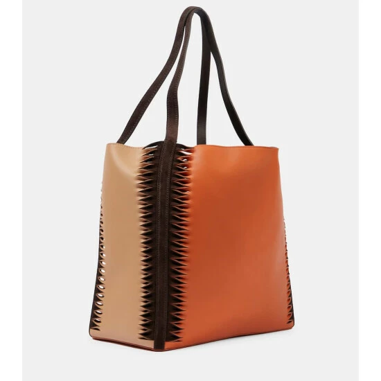 Chloé Louela Small Leather Shopper - Image 3