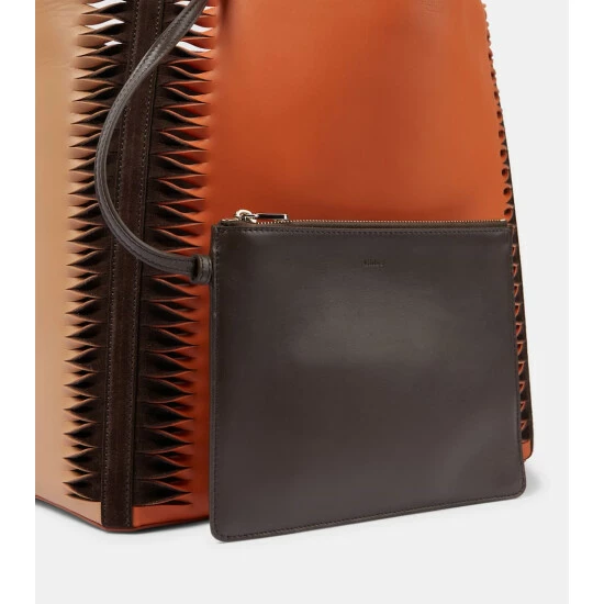 Chloé Louela Small Leather Shopper - Image 5