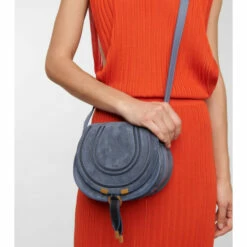 Chloé Marcie Small Suede Crossbody Bag