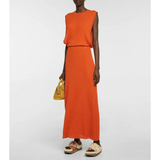 Chloé Wavy Shearling And Leather Slides