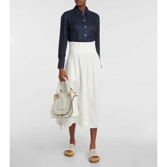 Chloé Washed Linen Drill Shirt