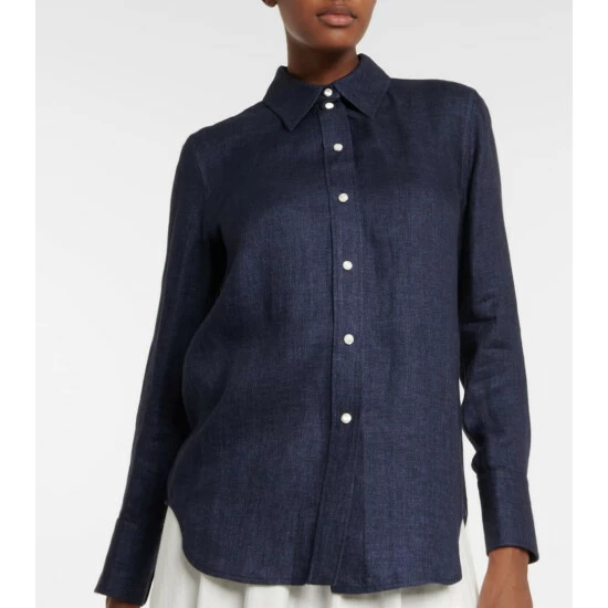 Chloé Washed Linen Drill Shirt - Image 2