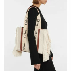 ChloƩ Woody Medium Cotton Tote