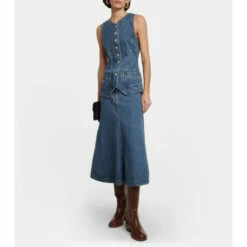 Chloé Denim Midi Dress