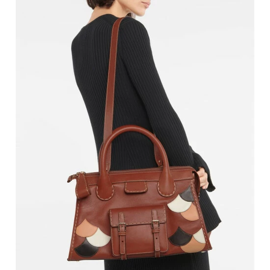 Chloé Edith Scalloped Medium Leather Tote
