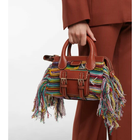 Chloé Edith Small Cashmere-blend Tote