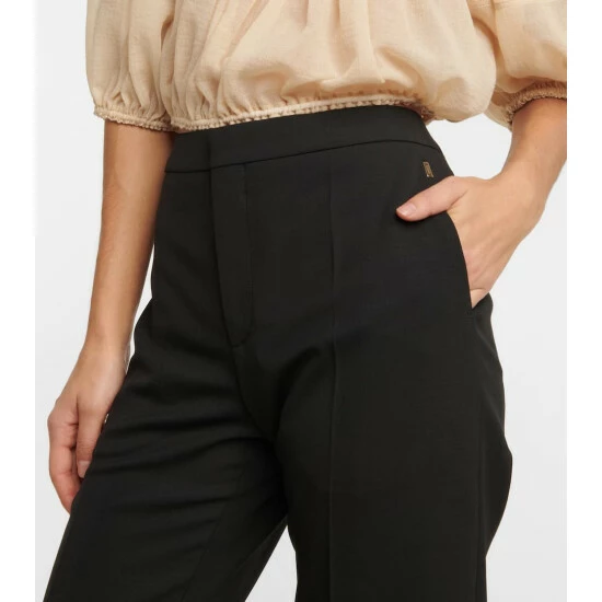Chloé High-rise Wool-blend Pants - Image 3