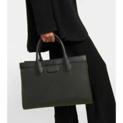 Chloé Edith Large Leather-trimmed Tote Bag