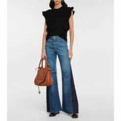 Chloé Ruffled Cashmere Top