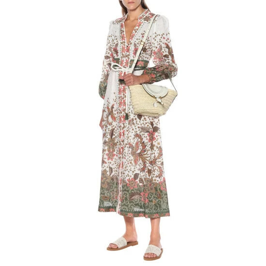 Chloé Marcie Small Raffia Crossbody Bag - Image 4