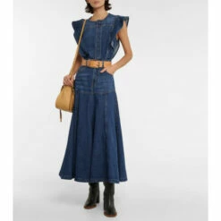 Chloé Denim Midi Dress