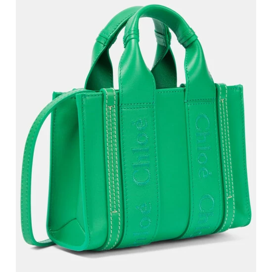 Chloé Woody Mini Leather Tote Bag - Image 2