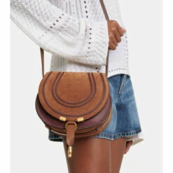 Chloé Marcie Mini Suede Shoulder Bag