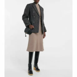 Chloé Double-breasted Wool-blend Blazer