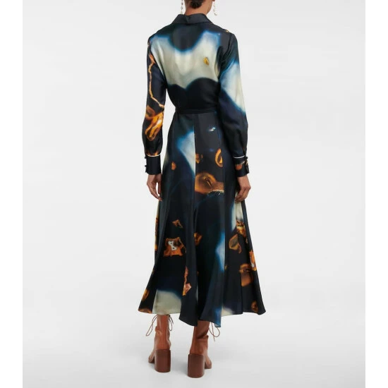 Chloé Printed Silk Twill Midi Dress - Image 2