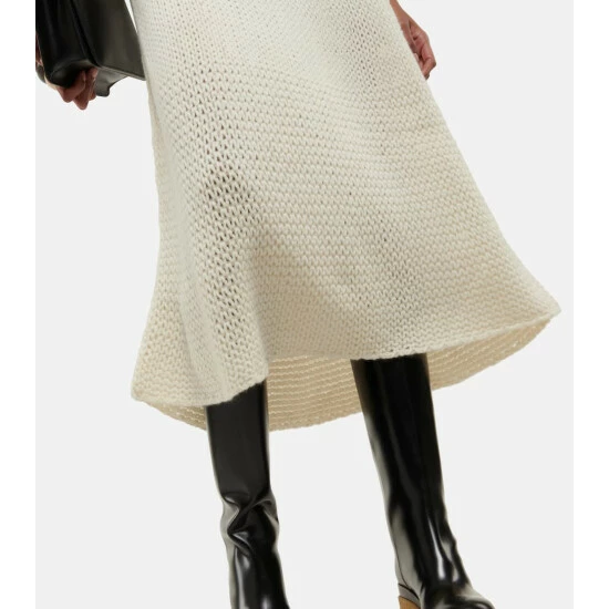 Chloé Wool And Cashmere Knit Midi Dress - Image 4