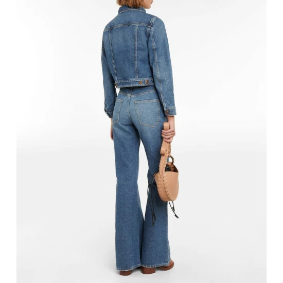 Chloé Cropped Denim Jacket - Image 2