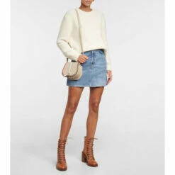 Chloé Sangay Cotton And Hemp Miniskirt