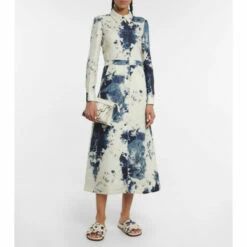 Chloé Kacey Tie-dye Woven Slides