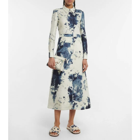 Chloé Kacey Tie-dye Woven Slides