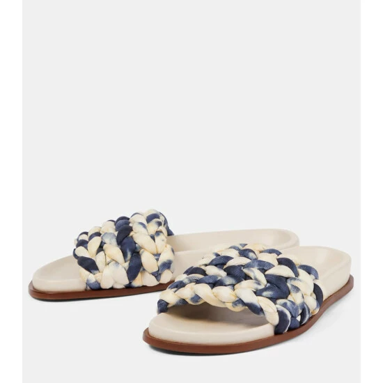 Chloé Kacey Tie-dye Woven Slides - Image 4
