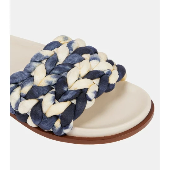 Chloé Kacey Tie-dye Woven Slides - Image 5