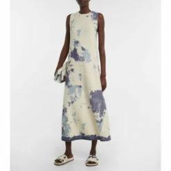 Chloé Tie-dye Cashmere Maxi Dress