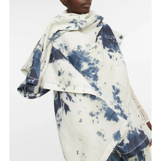 Chloé Tie-dye Linen Scarf - Image 2