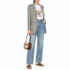 Chloé Woody Canvas Slides