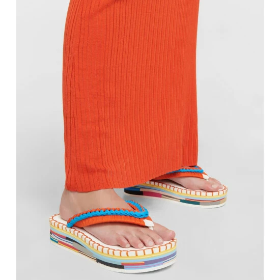 Chloé Lou Crochet Thong Sandals - Image 3