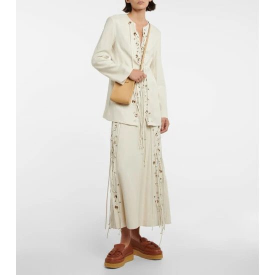 Chloé Jamie Tasseled Leather Loafers