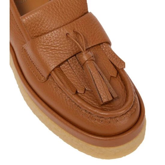 Chloé Jamie Tasseled Leather Loafers - Image 5