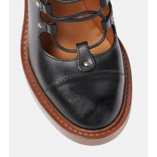 Chloé Lace-up Leather Ankle Boots - Image 5