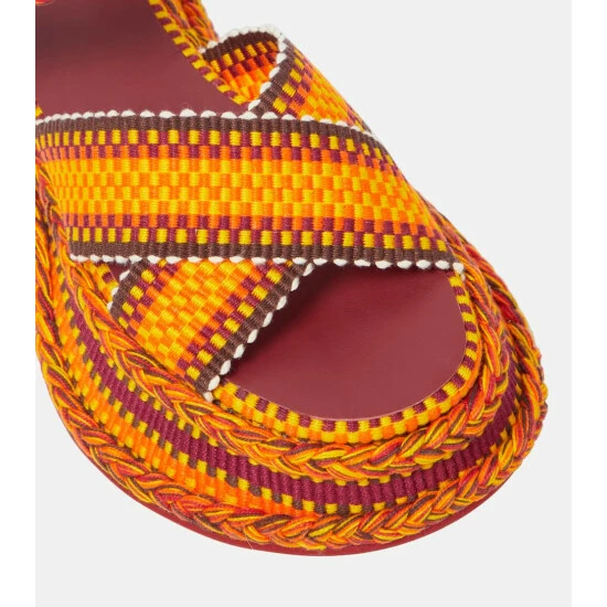 Chloé Meril Woven Platform Sandals - Image 5