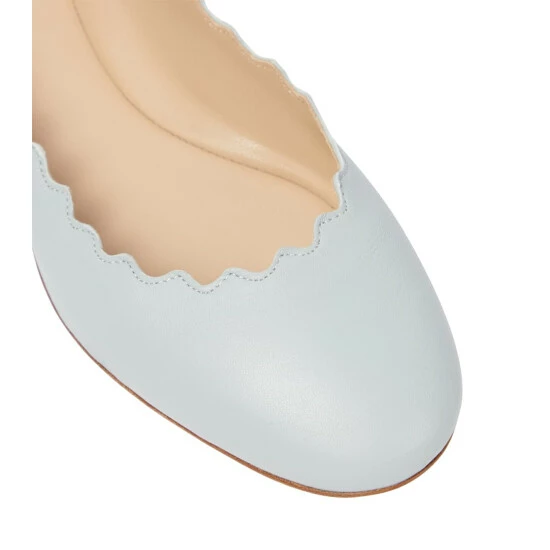 Chloé Lauren Leather Ballet Flats - Image 5