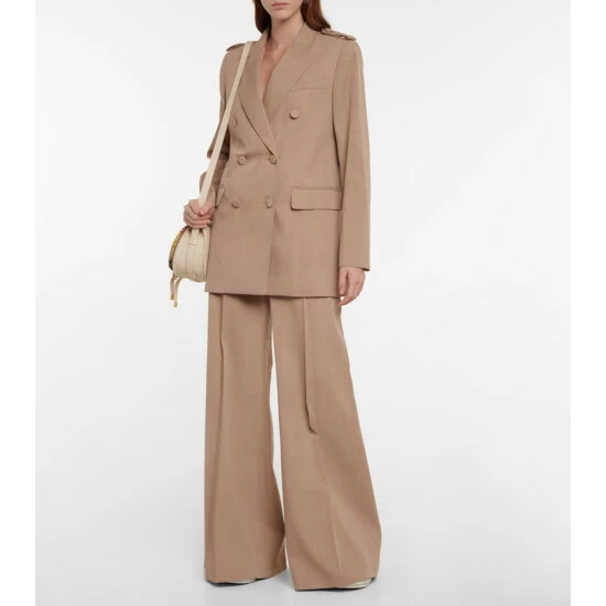 Chloé Double-breasted Virgin Wool Blazer