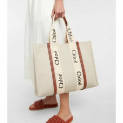 Chloé Woody Large Canvas Tote