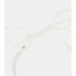 Chloé Larry Shell-embellished Crêpe De Chine Necklace