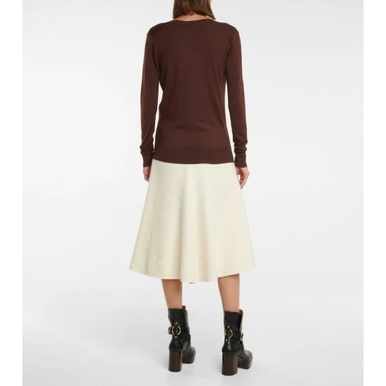 Chloé Wool V-neck Sweater - Image 2