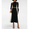 Chloé Whip-stitched Wool-blend Midi Dress