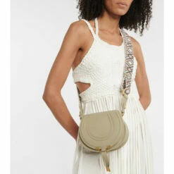 ChloƩ Marcie Small Leather Crossbody Bag