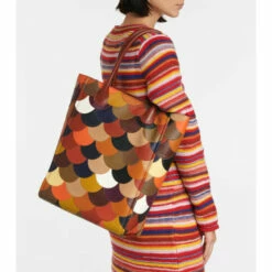 Chloé Joyce Scalloped Leather Tote